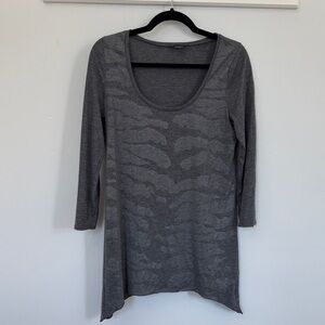 Armani Exchange Gray Patterned Tunic